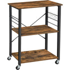 Boutique Home Versatile Kitchen Shelf Serving Trolly on Wheels-Industrial design
