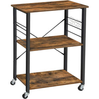 Boutique Home Versatile Kitchen Shelf Serving Trolly on Wheels-Industrial design