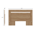 Nexera Malibu Headboard - Full Size - Brown Oak-9