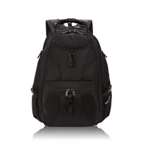 SwissGear 1900 ScanSmart Laptop Backpack-Unobstructive ScanSmart lay-flat design helps speed through airport security by allowing laptop-in-case scanning through TSA X-ray machines