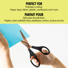 Hilroy - 8,3 po Ciseaux en titane, ciseaux multi-usages - poignées noires confortables - lames bronze-Utilisation Polyvalente :  parfait pour la découpe précise du papier, du tissu, du plastique, du carton, etc., idéal pour une utilisation au bureau, à la maison, en classe, pour les travaux manuels et la couture