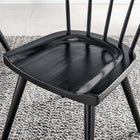 Modway Sutter Wood Dining Side Chair - Black - 2 Pack-Non-Marking Foot Caps