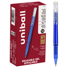 uni-ball Erasable Gel Pens - 0.7mm - Blue - 12 Pack-Gel Pens