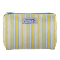 Moments of Joy Pouch - Lemon Stripe-Made from durable printed canvas material