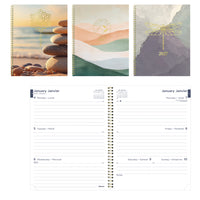 Blueline 2027 Weekly/Monthly Planner with Gold Twin-Wire Binding - 11" x 8-1/2" - Minimalist-12-Month: January 2027 to December 2027