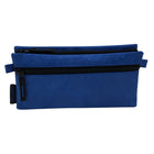Tech Gear Triple Pocket Pencil Case - Blue/Black-Three convenient zippered pockets