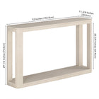 Hudson&Canal Stellan 52"W Console Table - Alder White-9