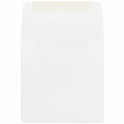 JAM Paper - Enveloppes d'invitation carrées - 4,5 po x 4,5 po - Blanc - 50/paquet (439911145I)-Taille: 4 1/2 x 4 1/2 pouces