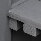 Outsunny - Abri de jardin en bois avec toit à charnière, gris foncé-Deux portes avant avec poignées métalliques offrent un accès facile à vos outils 