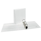Avery Heavy Duty View Binder, 2" Sized One Touch Locking D Ring,  White, (79792)-PVC Free polypropylene, linen pattern