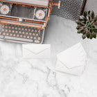 JAM Paper Monarch Strathmore Invitation Envelopes with Euro Flap - 3.875" x 7.5" - Bright White Wove - 50 Pack (195201I)-50 envelopes per pack