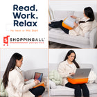 ShoppingAll Lap Desk Beanbag Book Holder Cushion Pillow Stand - Orange-7