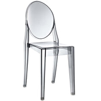 Modway Casper Dining Side Chair - Smoke-For Outdoor Use