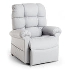Journey Perfect Sleep Chair Deluxe Plus 2 Zone Heat Massage Miralux Recliner - Light Grey-Powered lift recliner design supports sitting, relaxing, reclining, and sleeping in one chair