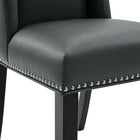 Modway Baron Vegan Leather Dining Chair - Grey-8