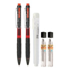 Pentel Q-Erase 0.5mm 2 Pencil Set with 2 Refill Leads & Eraser-Q-Erase is a fun, colourful addition to the Twist-Erase family of mechanical pencils