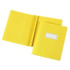 Staples Paper DUO-TANG Report Covers - Yellow - 10 Pack-Embossed title panel