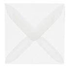 JAM Paper - Enveloppes d'invitation carrées en vélin translucide - 3,125 po x 3,125 po - Transparent - 25/paquet (2851291)-Enveloppe en vélin translucide transparent