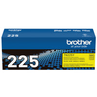 Brother TN225Y High-Yield Yellow Toner Cartridge-Yellow toner cartridge produces vivid, high-quality documents