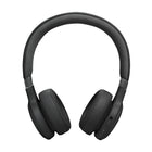 JBL Live 670NC On-Ear Headphones - Black-With four noise-sensing mics, True Adaptive Noise Cancelling means zero distractions, whether it’s time to focus on your studies or get lost in the groove.