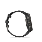 Garmin - fēnix 8 – 47 mm, saphir AMOLED, titane DLC gris carbone avec bracelet en silicone noir/gris galet-La fonction de commande vocale hors réseau vous permet d'accéder à certaines commandes de la montre même sans connexion à un smartphone