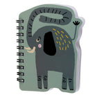 Pep Rally Mini Die Cut Notebook - 40 Sheets - Elephant-Spiral bound