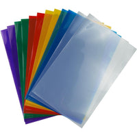 JAM Paper - Pochettes en plastique - format légal - 9" x 14 1/2" - Couleurs assorties - Paquet de 12-Les pochettes en plastique sont idéales pour contenir, protéger et organiser des documents importants, des bons de travail, des commandes, des factures et bien plus encore !