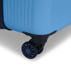 Reebok Action 30" Hardside Spinner Check-in Luggage - Aqua Blue-Double 360-degree spinner wheels for smooth and quiet rolling (8 wheels)