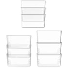 Storex Standard Wall Files Letter - Clear - 2 Pack-PVC and BPA free