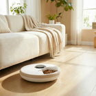 PawHut Automatic 6 Meal Cat Feeder with Timer - Light Brown-An included ice pack keeps wet food fresh for approximately six hours 