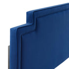 Modway Transfix Performance Velvet King/California King Headboard - Navy-Dense Foam Padding