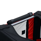 Aosom Dog Bike Trailer with 3 Entrances and Large Wheels - Red/Black-Zippered mesh screen at the front, top, side, and back 