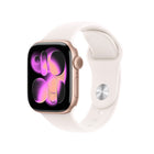 Apple - Watch Series 11 - 42 mm - GPS - Boîtier en aluminium Or rose avec Bracelet sport Rose tendre, Petite/Moyenne-Le score de sommeil vous aide à suivre et à comprendre la qualité de vos nuits afin d’en optimiser l’effet réparateur