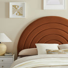 Modway - Solana Arqué Performance Velvet Tête de lit complète, Rouille-Rembourrage en mousse dense