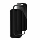 Blu Element Privacy Tempered Glass Screen Protector with Installation Kit iPhone 16/15-Advanced Impact Protection: Multi-layered design offers robust defense against impacts and scratches