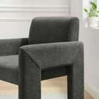 Modway Daven Fabric Upholstered Dining Chair - Charcoal-Internal Webbing Support System