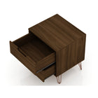 Manhattan Comfort Rockefeller Mid-Century Modern Dresser and Nightstand Set - Brown-10