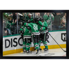 Dallas Stars Celebration 2025 Playoffs - Framed Canvas - 31" x 22"-Premium canvas print with gallery-wrapped edges