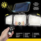 Bell+Howell Bionic Floodlight Solar Powered Motion Activated Light - 500 Lumen - Black-Bionic floodlight comes wireless, allowing for an easy, quick and hassle-free installation stake it in the ground or attach it vertically to a wall adjacent to a pathway