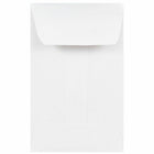 Jam Paper #1 Coin Business Envelopes - 2 1/4" H x 3 1/2" W - White - 25 Pack-White Coin Envelopes