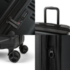 Bugatti Nashville 29.5" Hardside Check-in Luggage - Black-Double 360-degree spinner wheels (8 wheels)