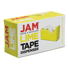 JAM Paper Modern Tape Dispenser, Lime Green-7