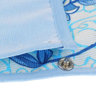 BIOS Living Clothing Protector - Blue Floral-Foldable crumb catcher pouch catches any dropped food or liquids
