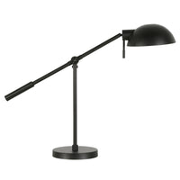 Hudson&Canal - Lampe de table Dexter de 59,7 cm de haut avec bras articulé et abat-jour en métal - Bronze noirci/Bronze noirci-Design transitionnel pour votre salon, votre espace de travail ou votre table de chevet