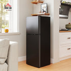HOMCOM 4.6 cu ft  Mini 2 Door Fridge with Freezer - Black-Powered by an R600a high-efficiency compressor for optimal performance
