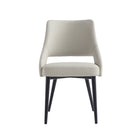 Manhattan Comfort - Chaise de salle à manger moderne Tremont 55 cm en similicuir rembourré - Pierre-Chaise de salle à manger moderne pour salle à manger et usage de travail