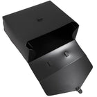 JAM Paper Plastic Portfolio File Carry Case with Handles - 10 x 12 x 4 - Black-Fashioned from high quality durable plastic and features a buckle closure