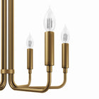 Modway - Rekindle 6-Lumière Lustre - Laiton en satin-Installation professionnelle requise