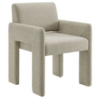 Modway Daven Fabric Upholstered Dining Chair - Linen-Versatile Dining Armchair