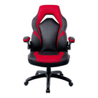 Emerge - Fauteuil de jeu en cuir reconstitué Vortex de la gamme - noir et rouge-Fauteuil de jeu noir et rouge